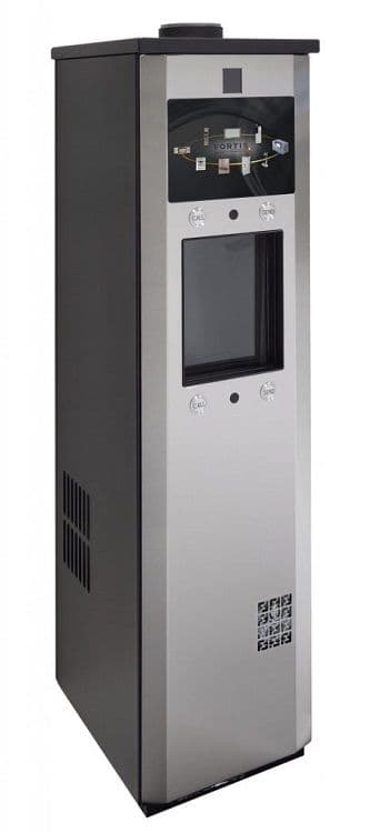 A drive-up pneumatic tube transaction station